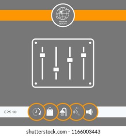 Sound mixer console icon