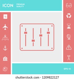 Sound mixer console icon