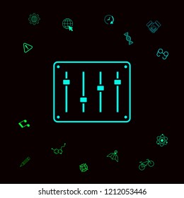 Sound mixer console icon