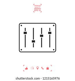 Sound mixer console icon