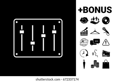 Sound mixer console icon
