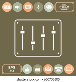 Sound mixer console icon