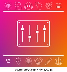 Sound mixer console icon