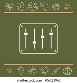 Sound mixer console icon