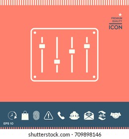 Sound mixer console icon