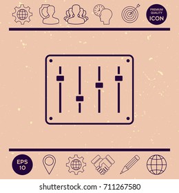 Sound mixer console icon