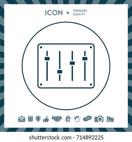 Sound mixer console icon