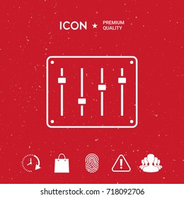 Sound mixer console icon
