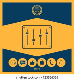 Sound mixer console icon
