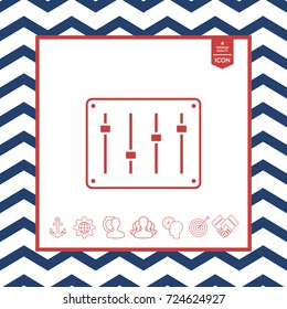 Sound mixer console icon