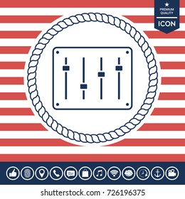 Sound mixer console icon
