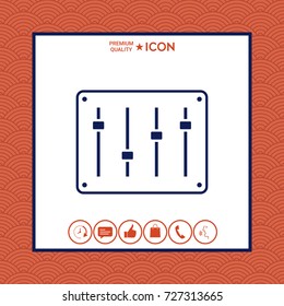 Sound mixer console icon