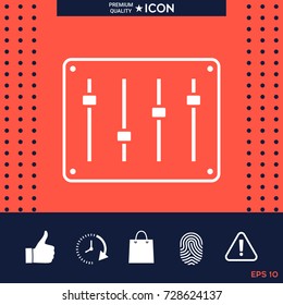 Sound mixer console icon