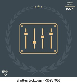 Sound mixer console icon