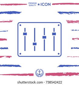 Sound mixer console icon