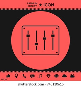 Sound mixer console icon