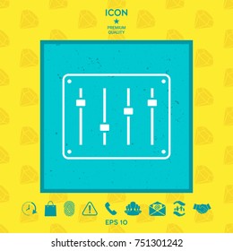 Sound mixer console icon