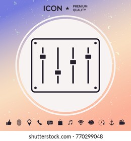 Sound mixer console icon