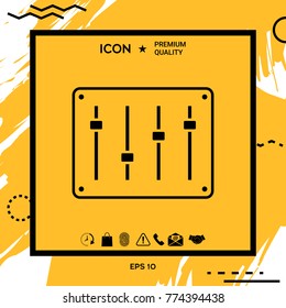 Sound mixer console icon
