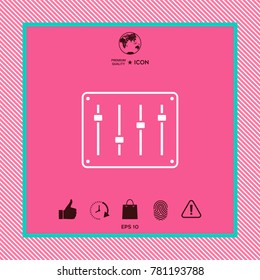 Sound mixer console icon