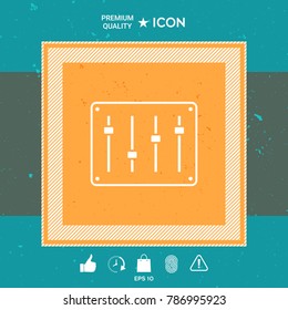 Sound mixer console icon