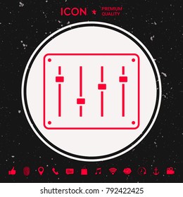 Sound mixer console icon