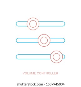 Sound mixer controller. Vector sound mixer