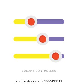 Sound mixer controller. Vector sound mixer
