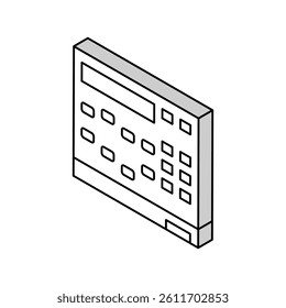 sound mixer equipment isometric icon vector. sound mixer equipment sign. isolated symbol illustration