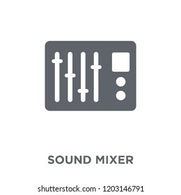 Sound mixer icon. Sound mixer design concept from  collection. Simple element vector illustration on white background.