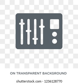 Sound mixer icon. Sound mixer design concept from  collection. Simple element vector illustration on transparent background.