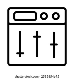 Sound Mixer icon illustration in line style. Perfect for website mobile app presentation. Suitable for any user interface and user experience