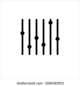 
sound mixer icon on white background.