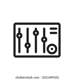 sound mixer icon outline