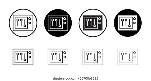 Sound mixer icon Outline vector for web ui