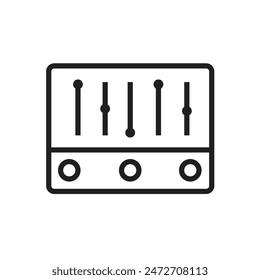 Sound Mixer Icon, Perfect for Music and Audio Production Illustrations