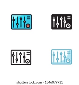 sound mixer icon sets