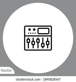 Sound mixer icon sign vector,Symbol, logo illustration for web and mobile