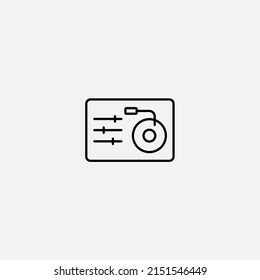 Sound mixer icon sign vector,Symbol, logo illustration for web and mobile