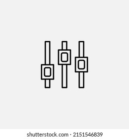 Sound mixer icon sign vector,Symbol, logo illustration for web and mobile