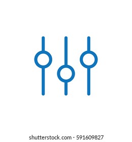 sound mixer icon vector