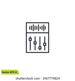 sound mixer icon vector illustration simple design element