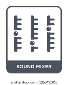 sound mixer icon vector on white background., sound mixer simple element illustration