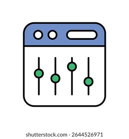 Sound Mixer Icon vector stock illustration