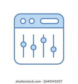 Sound Mixer Icon vector stock illustration
