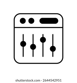 Sound Mixer Icon vector stock illustration
