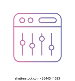 Sound Mixer Icon vector stock illustration