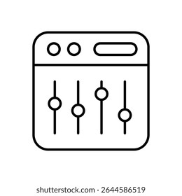 Sound Mixer Icon vector stock illustration