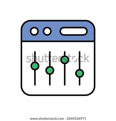 Sound Mixer Icon vector stock illustration