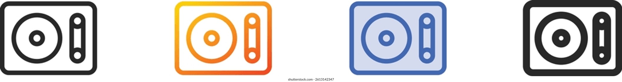 sound mixer icon.Thin Linear, Gradient, Blue Stroke and bold Style Design Isolated On White Background